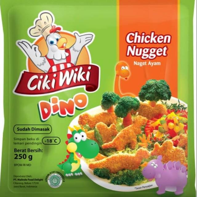 

Nuget Ayam Dino Cikiwiki 250 gr promo karton