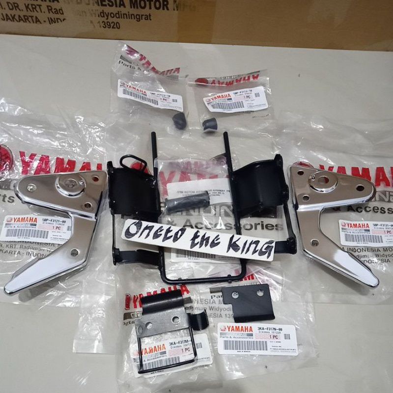 Breket braket brecket bracket dudukan reflektor lampu depan oval RX king new scorpio ori original