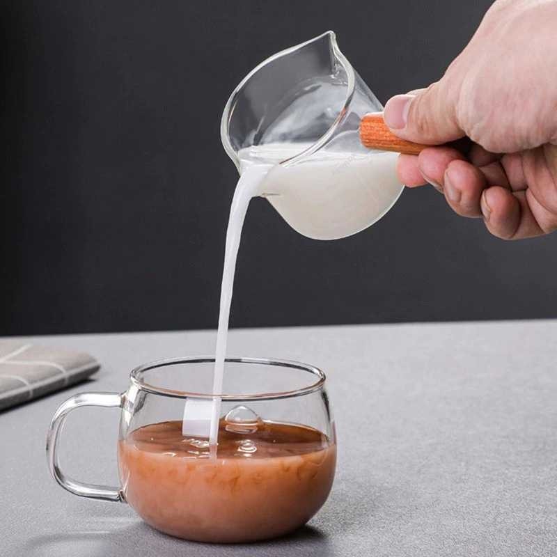 Gelas Takar Ukur Espresso Measuring Cup Double Mouth Borosilica Glass