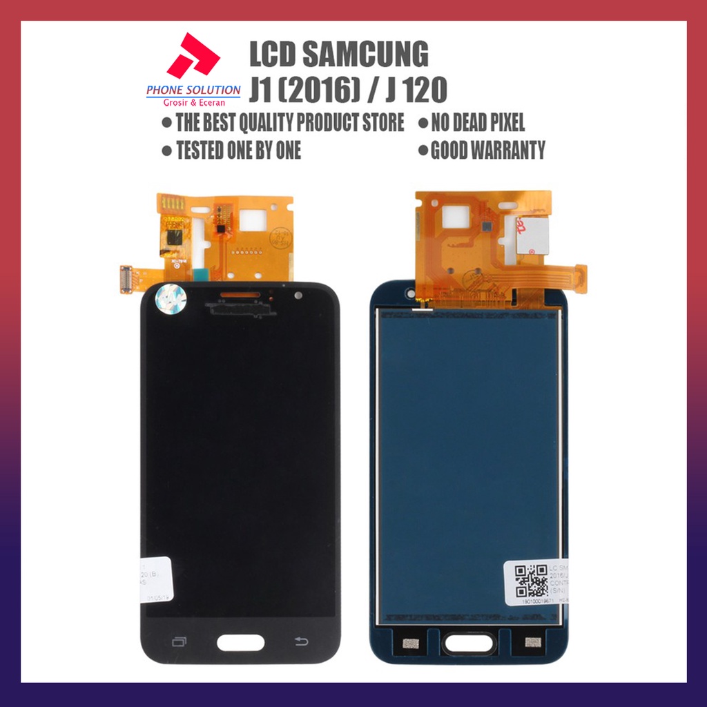 LCD Samsung J1 2016 / J120 Fullset Touchscreen // Supplier LCD Samsung - Garansi 1 Bulan