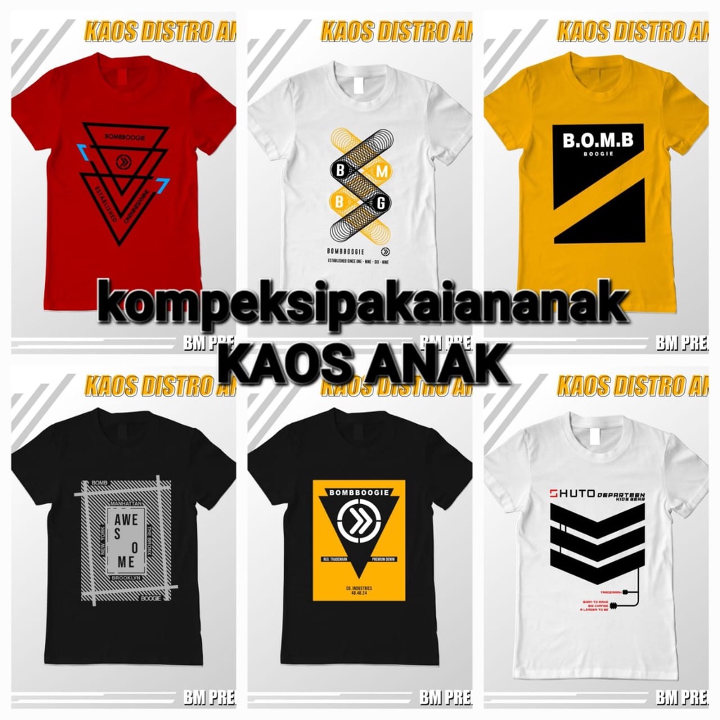 KAOS ORGINAL BOOM BOGIE ANAK PREMIUM