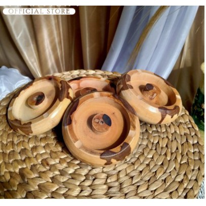 asbak kayu motif doreng unik murah / Asbak Kayu Mahoni motif Warna Natural / asbak murah / asbak