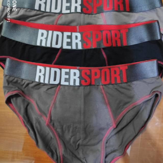 CELANA DALAM RIDER SPORT PRIA ART 337  , CD RIDER SPORT 1 pack isi 3 PCS, ORIGINAL, ASLI, NYAMAN