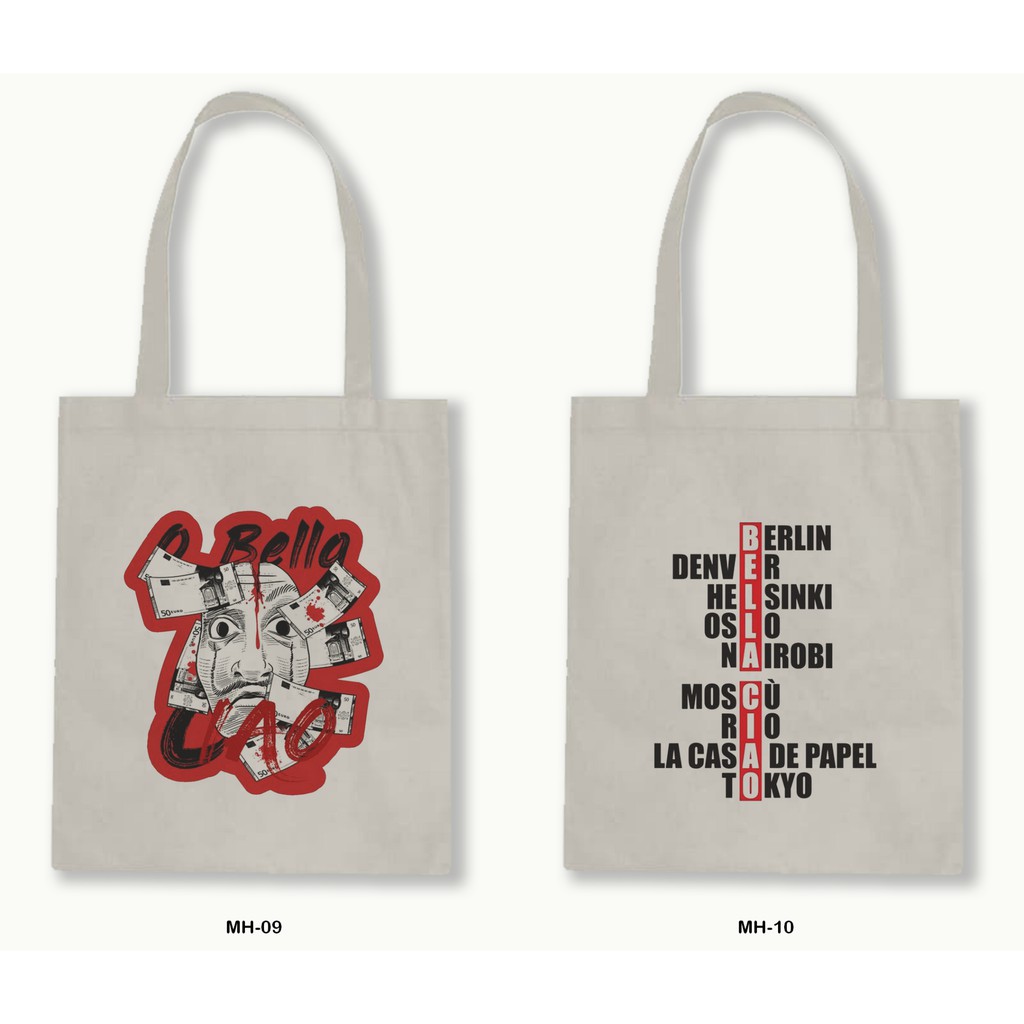 TOTE BAG BLACU 30X40-MONEY HEIST-01