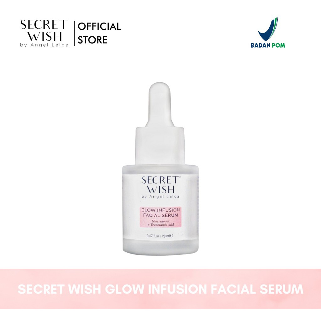Sercret Wish by Angel Lelga Glow Infusion Serum | Serum Glowing | Serum 20ml-GI Facial Serum