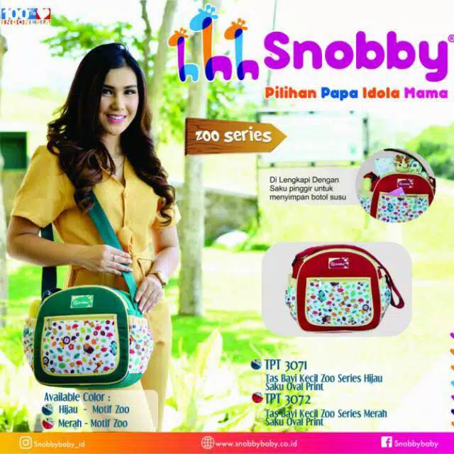 Tas Bayi  Snobby Kecil zoo Series 3071 saku oval print S1