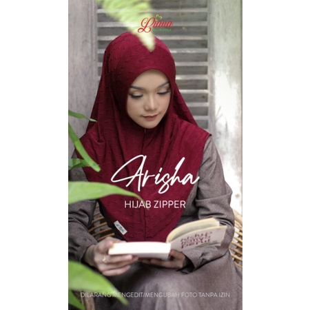 Jilbab Bergo Instan Zipper Starda Arisha 101 Ori Liana-Maron