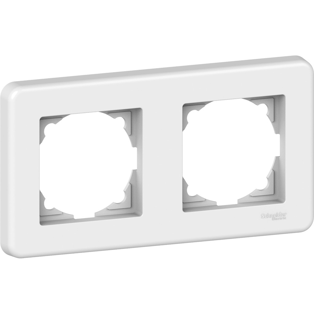 SCHNEIDER Leona Uni Frame 2 Gang Plate - Cover Plate 2 Modul - Frame Saklar Dobel / Double