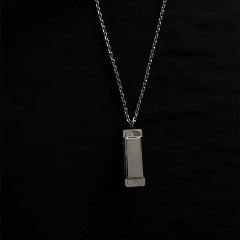 Harmonica Necklace Accessories Trendy Hip-hop Simple Street