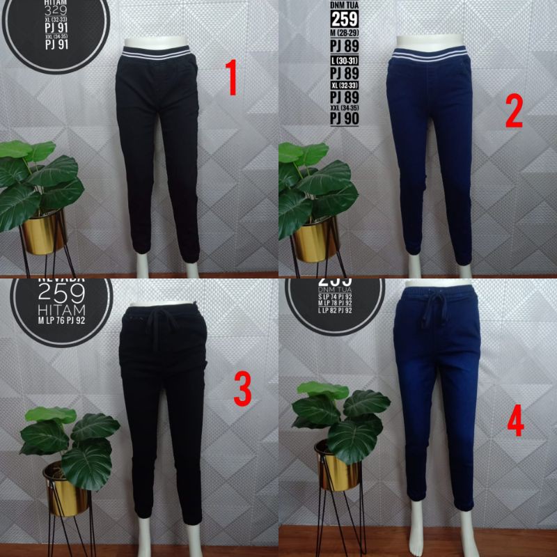 CELANA JEANS WANITA NEVADA PINGGANG KARET ORIGINAL