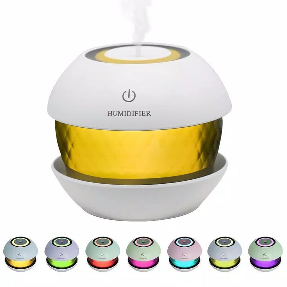 Magic Diamond Humidifier Car Purifier Atomizer Essential Oil Diffuser LED Night Light - 150ml