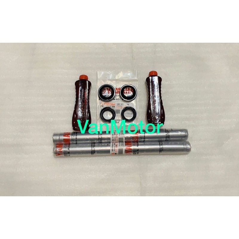 PAKET AS SHOCK SOK DEPAN MIO NEW MIO SMILE MIO SOUL FINO KARBU CARBU YAMAHA KLIP 28D  1set  2pc as shock klip  2pc seal shock  2pc oil shock  2pc seal abu