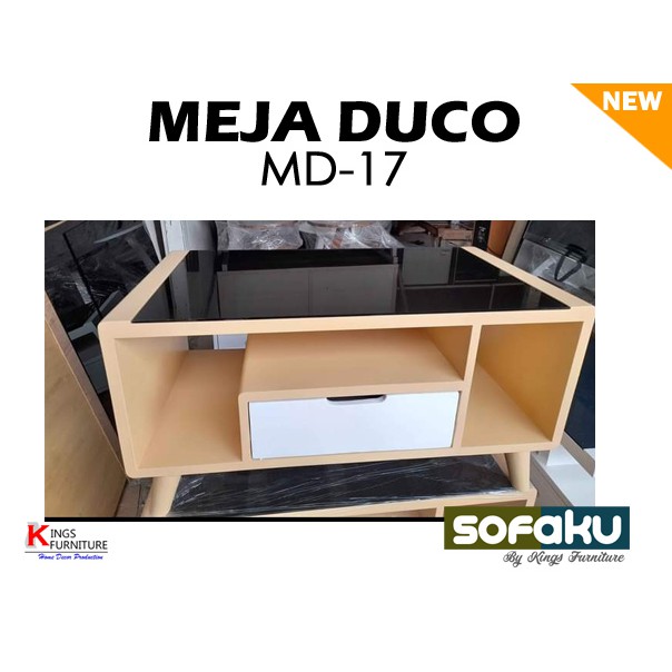 Meja Duco MD-17 / Meja Tamu Minimalis - Meja Ruang Tamu Duco Japandi