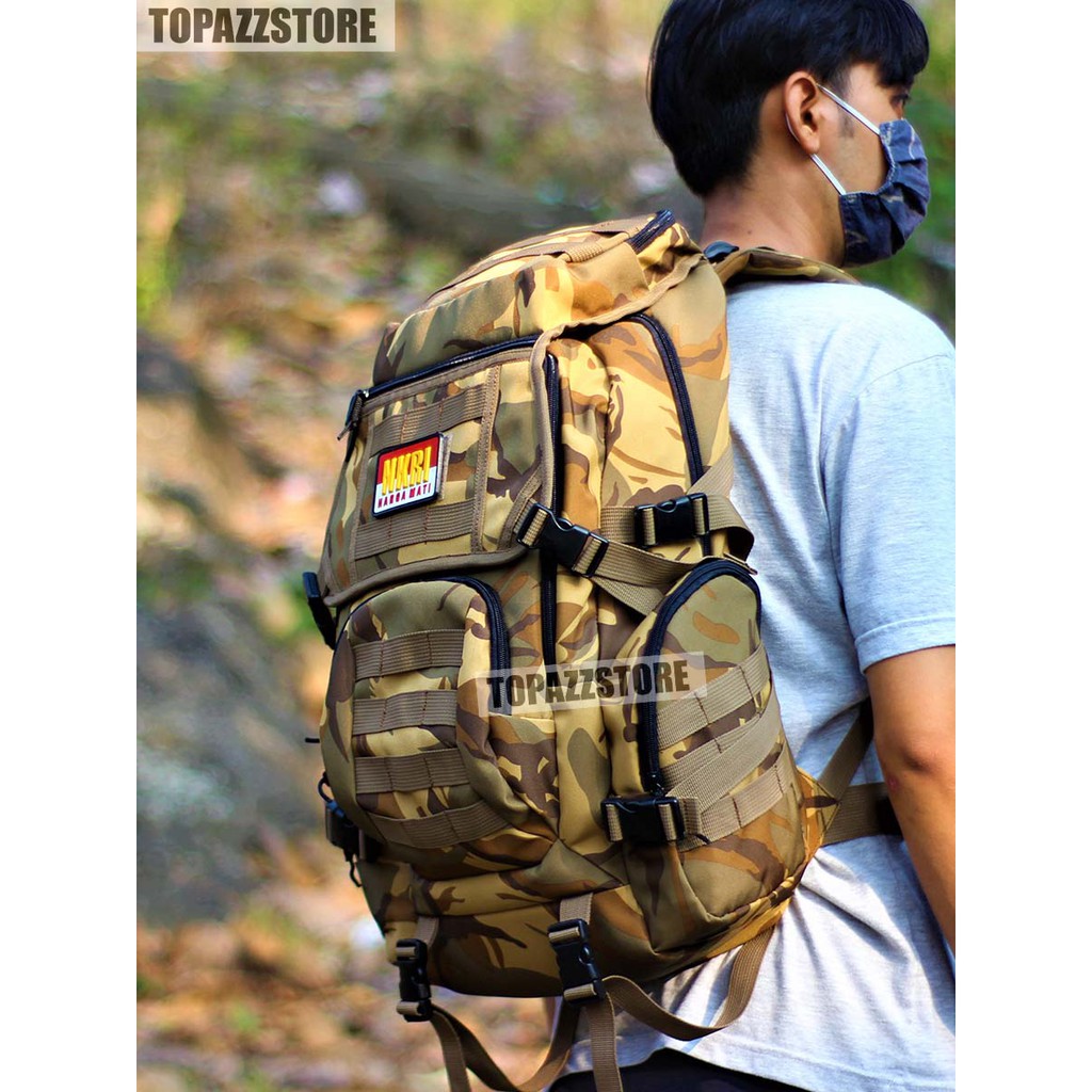 Tas Army Loreng Gurun Ransel Punggung Pria Tactical Tas Tentara Polisi Militer Ransel TraVel