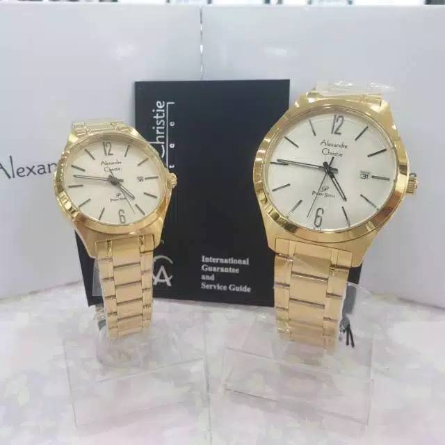 Jam Tangan Couple Alexandre Christie 1009 Original