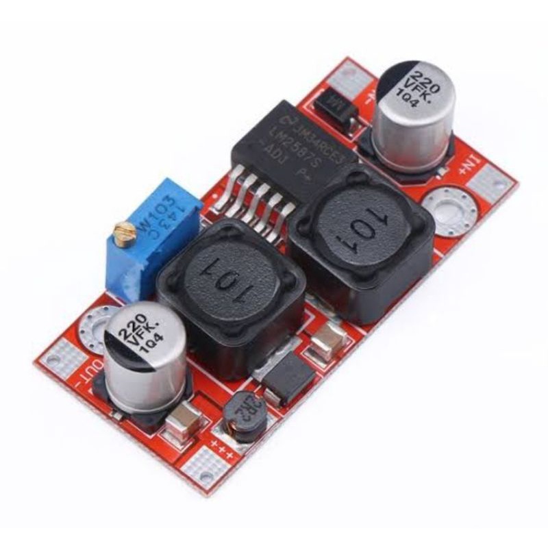 buck boost DC PCB merah xl6009 auto step up step down stabilizer dc