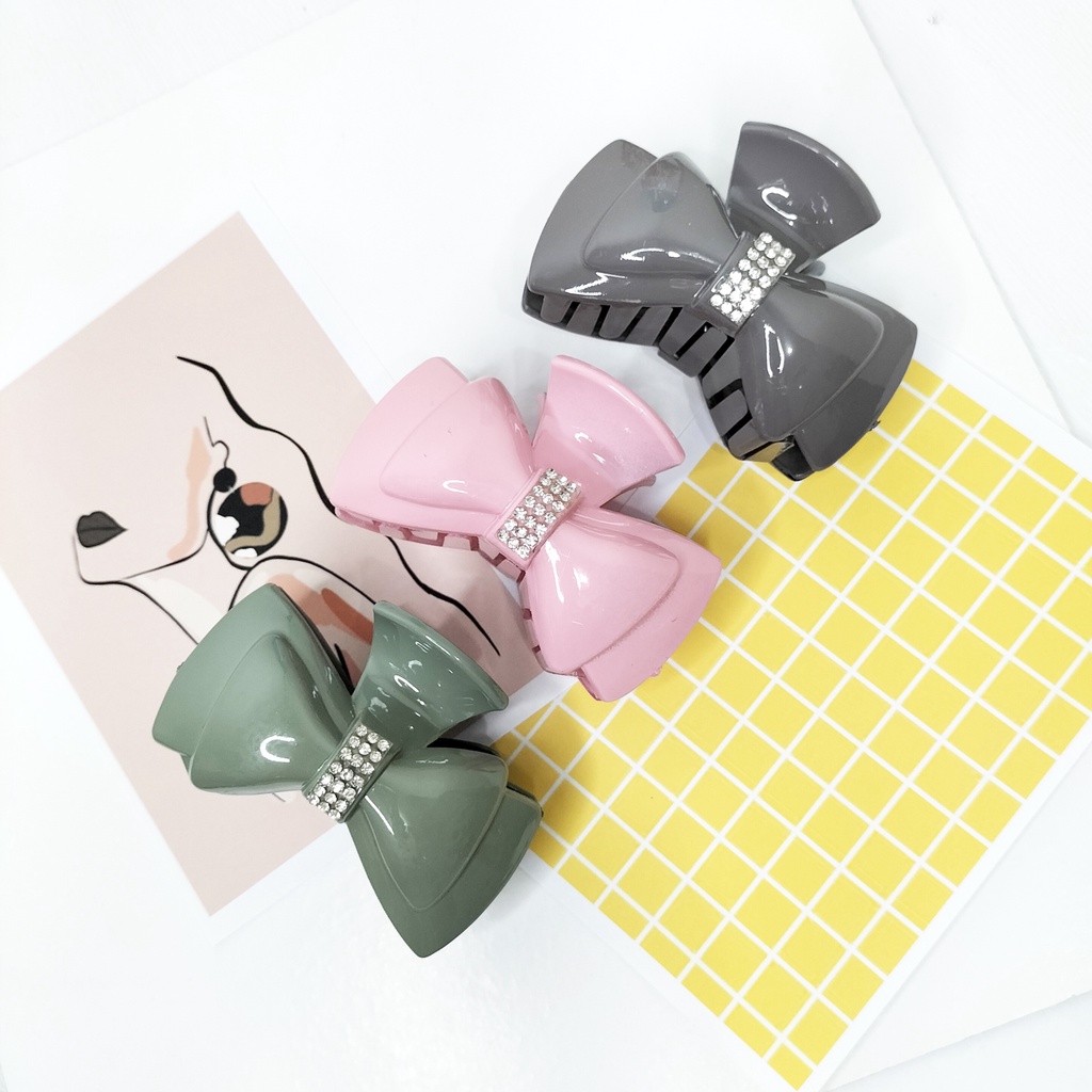 Set jedai glossy pastel isi 3 jepit rambut mutiara jedai mini aksesoris rambut korea jedai glossy murah