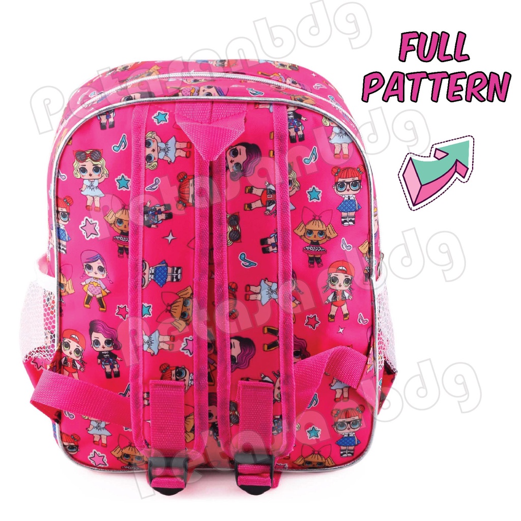 PTS - Tas Usap Ransel Sekolah Anak Perempuan Karakter Anak Perempuan Karakter LOL SURPRISE - Ransel Model Usap / Swipe Color - UKURAN SD