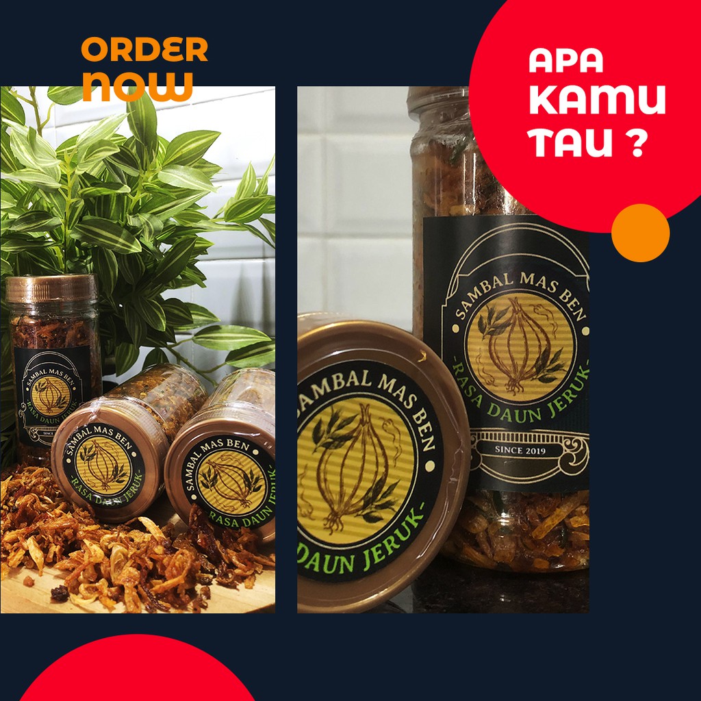 

SAMBAL BAWANG MAS BEN RASA CIKUR DAUN JERUK