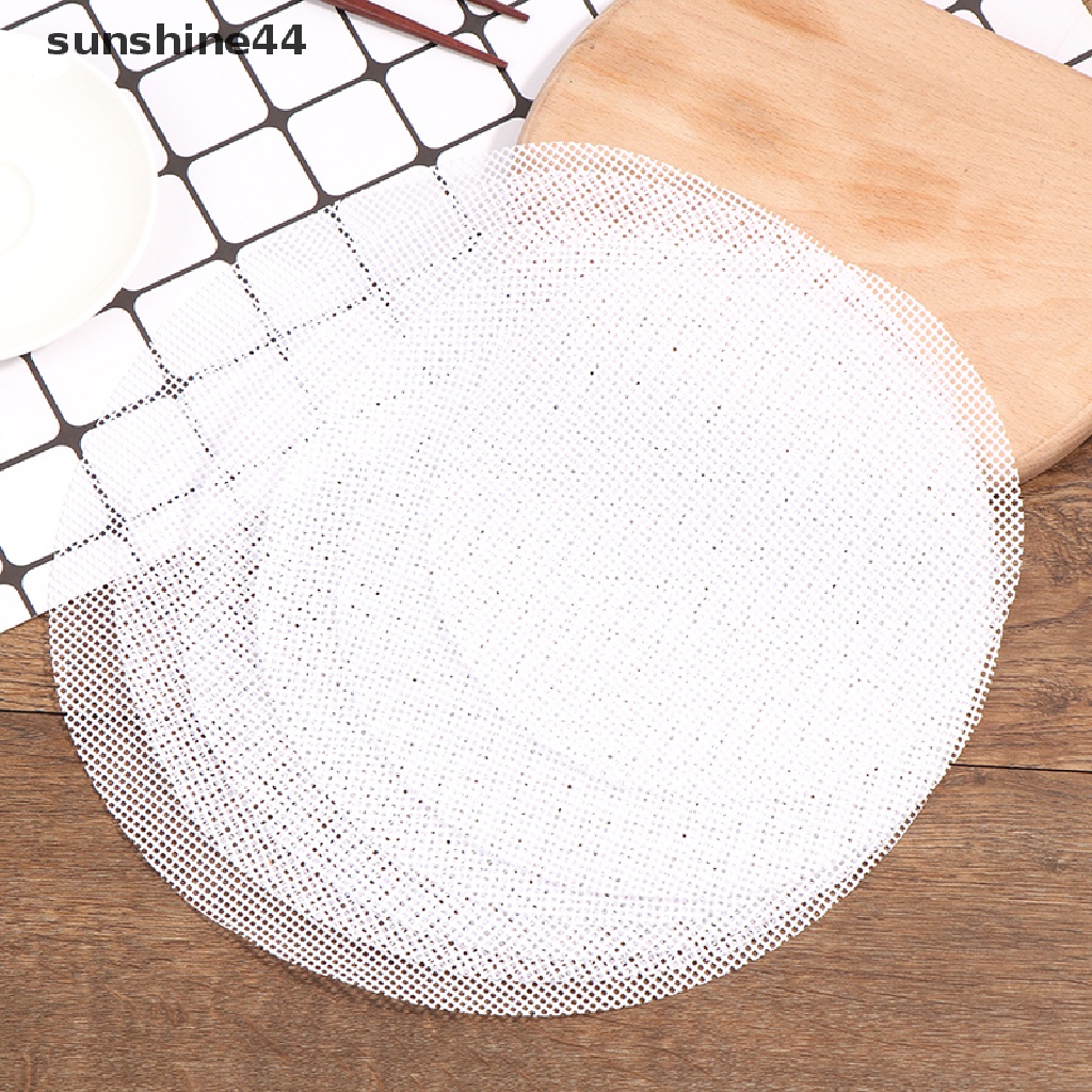 Sunshine Alastatakan Kukus Dim Sum Bahan Silikon Mesh Anti Lengket Reusable