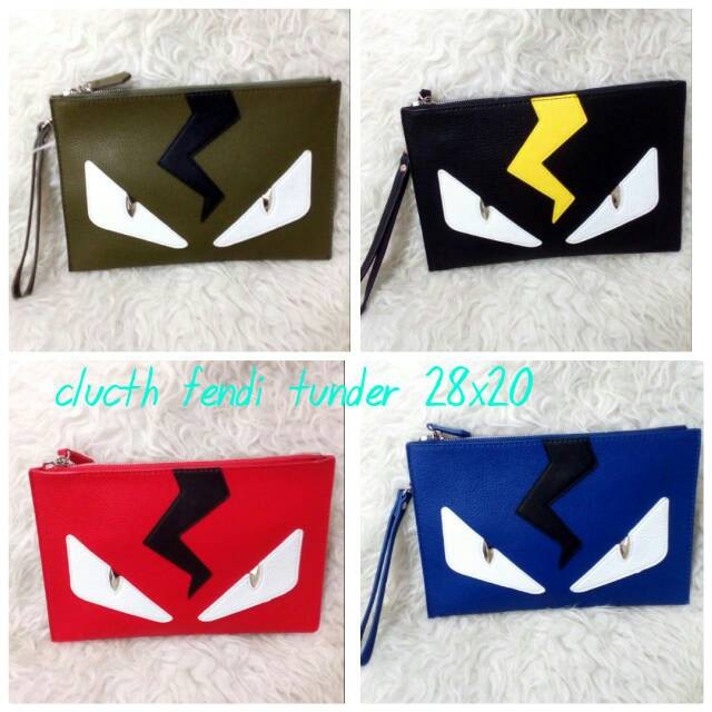 CLUTCH HANDBAG FENDI THUNDER