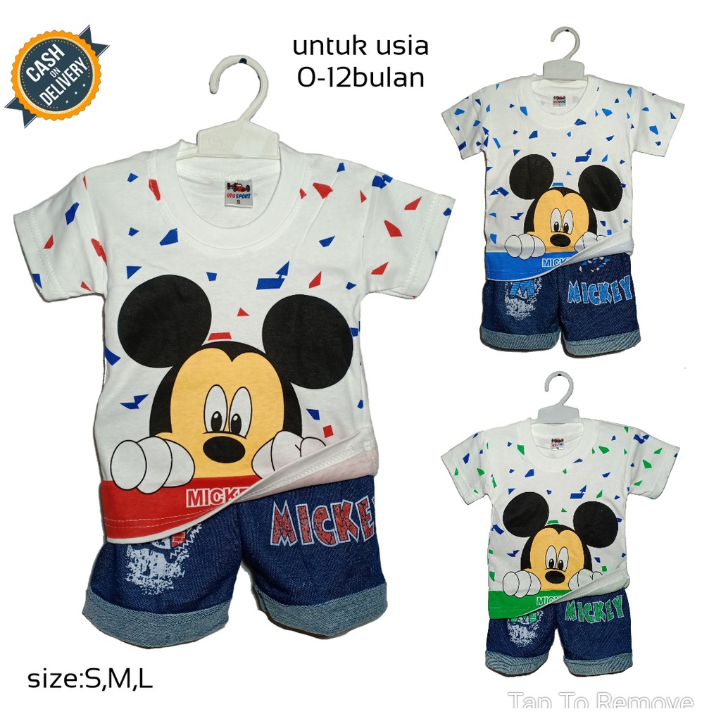 Setelan Baju Kaos Bayi Anak Laki Laki Karakter Umur  Usia 1 2 3 4 tahun Setelan Bayi Pilot / Setelan