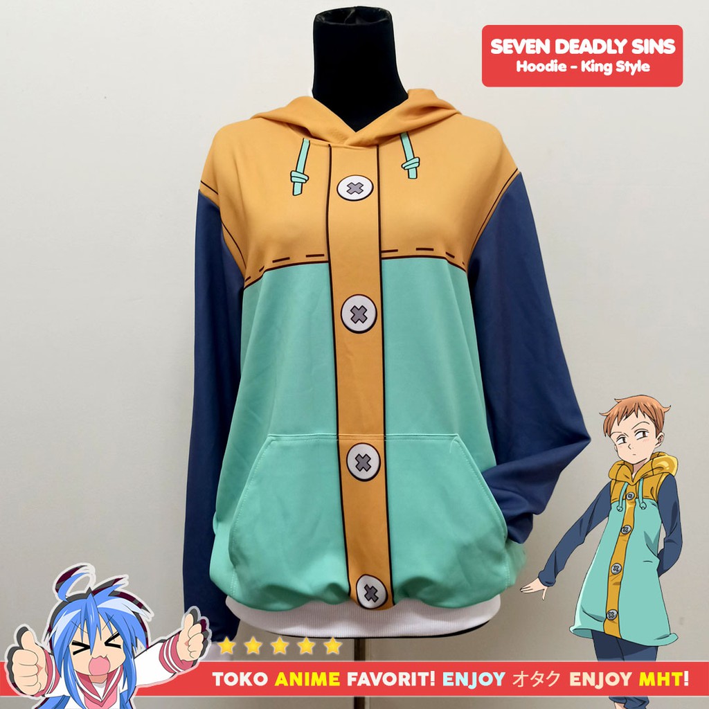 Jaket Sweater Anime Full Print Seven Deadly Sins - King - myhobbytown