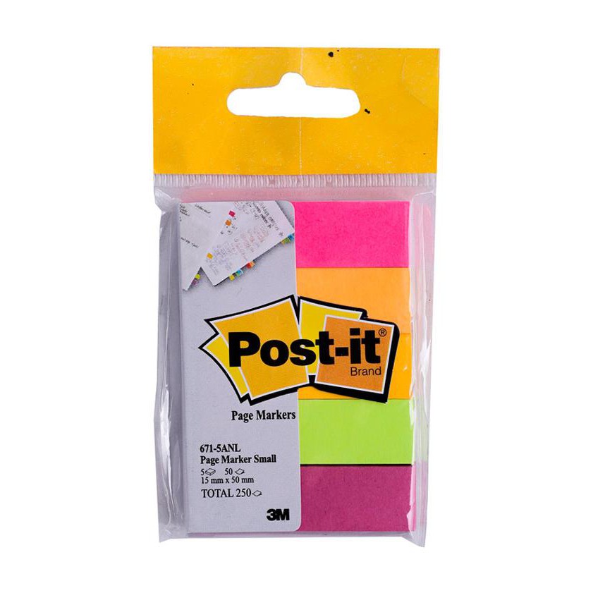 Post it 3M 671 Warna 15 mm x 50 mm (PCS)