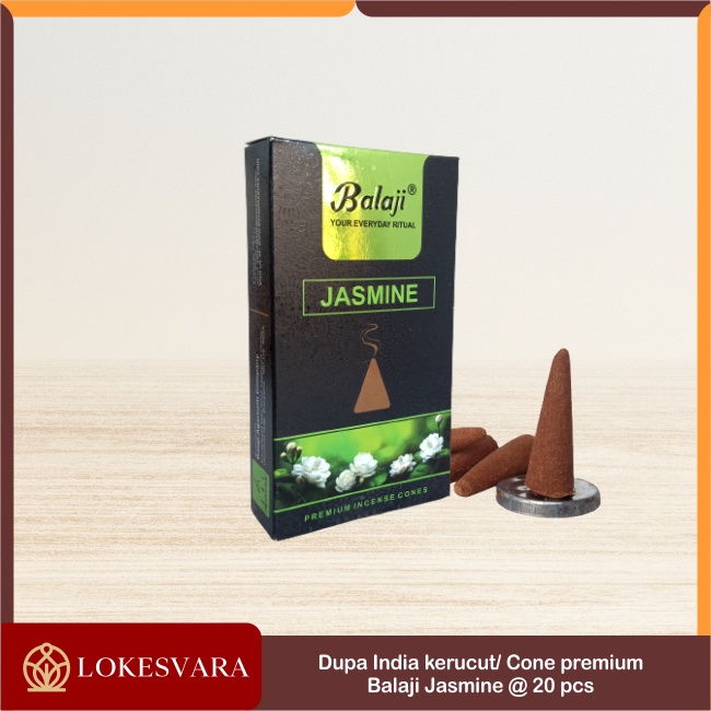 Dupa Hio Buhur Buhkur Wangi Harum India Aromaterapi Balaji Kerucut Cone Tumpeng Premium