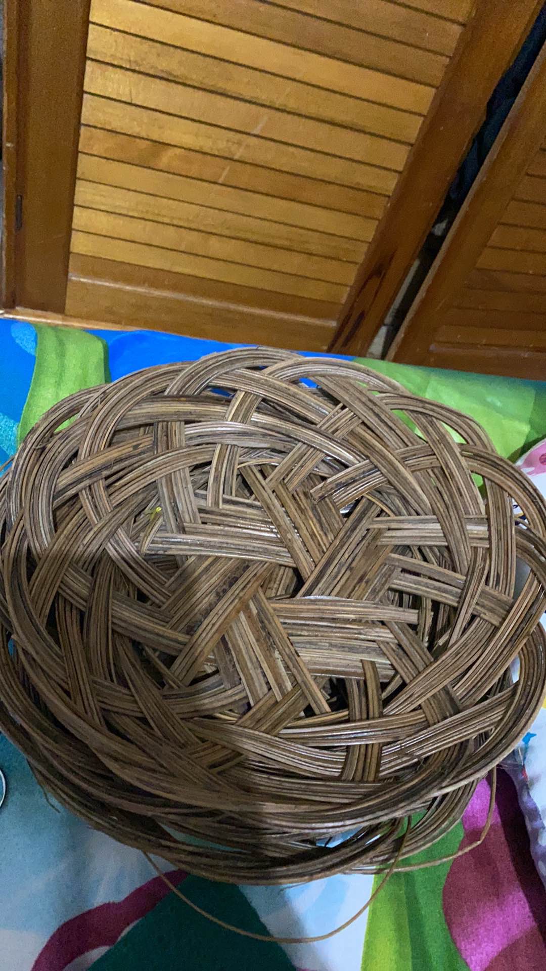 Piring Anyaman Lidi Bambu Sejenis Piring Rotan Piring Penjalin  25 Cm Isi 3 Pcs Baroque Mart