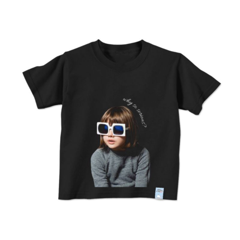 Kaos baju anak ADLV ACME DE LA VIE baby umur 1 - 12 tahun hitam/black pria wanita dewasa remaja anak