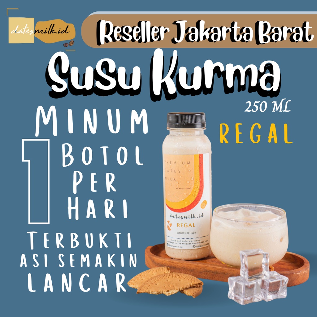 

Susu Kurma Pelancar dan Penambah ASI Booster Rasa Regal Botol 250ML Dates Milk Untuk Bumil Ibu Hamil Busui Menyusui Penggemuk Penambah Berat Badan Untuk Anak Anak Remaja Dewasa Datesmilk.id Jakarta Barat