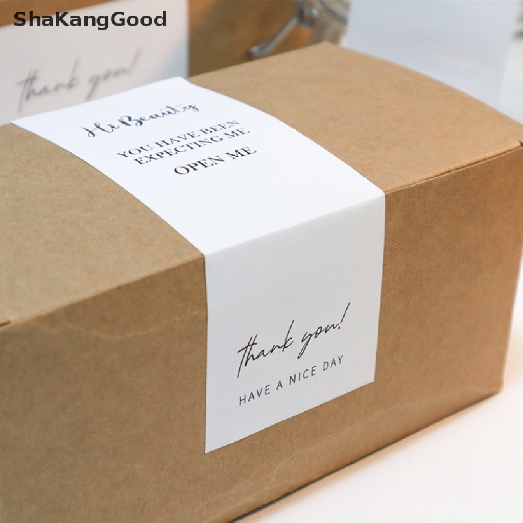 30pcs Stiker Label Segel Kemasan Kecil Desain Thank You Untuk Dekorasi