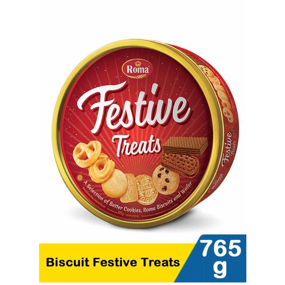 

Roma Biscuit Festive Treats 765G