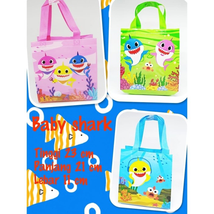  Tas  souvenir ulang  tahun  baby shark Shopee Indonesia