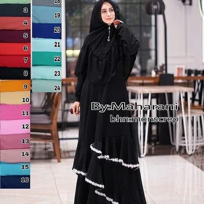 Gamis Wanita Terbaru Hijab Syari Baju Gamis Umbrela By Maharani