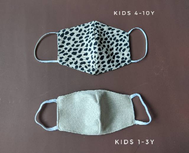 Masker kain dewasa &amp; anak 4-10Y | DUO KRUCILS