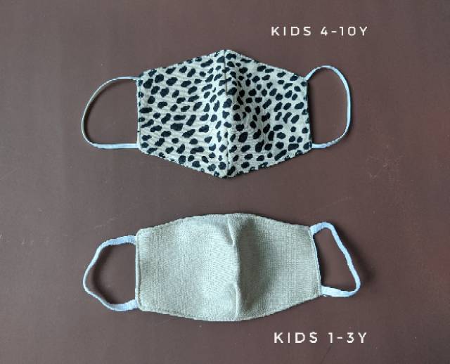 Masker kain dewasa &amp; anak 4-10Y | DUO KRUCILS