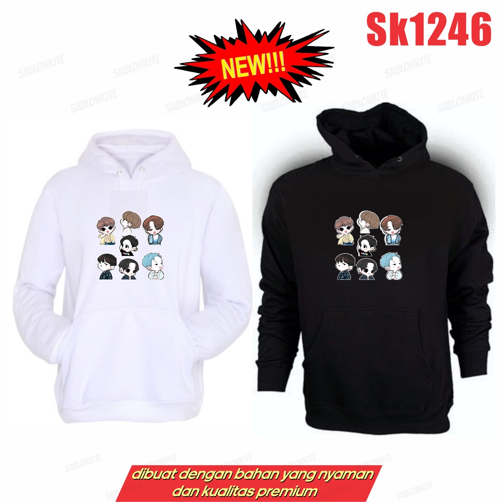 MURAH!!! SWEATER HOODIE KPOP KARTUN SK1246 UNISEX