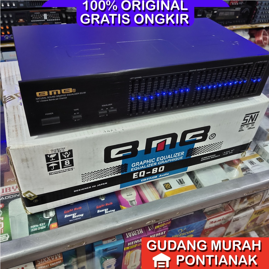 Equalizer BMB EQ-80 Penjernih suara Amplifier aqualizer original asli EQ 80