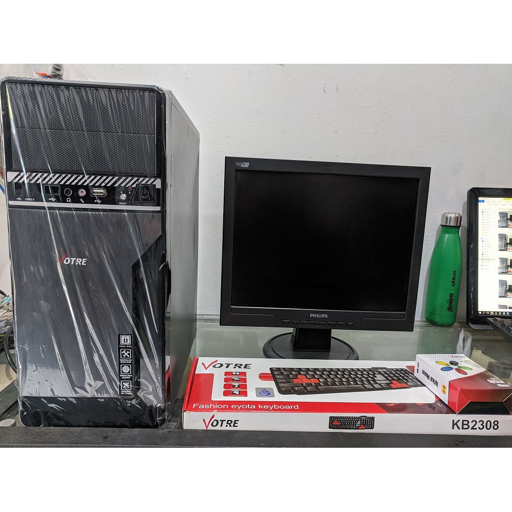 PC DEKSTOP 1 SET CORE 2 DUO / RAM 2GB / HDD 80GB / LCD 15&quot;