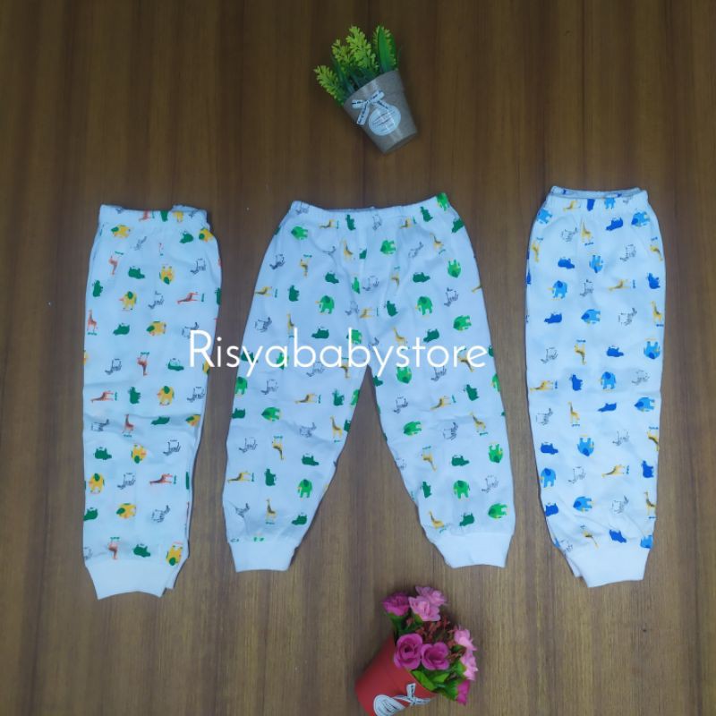 3pcs celana panjang bayi / Grosir celana panjang bayi/ celana bayi murah