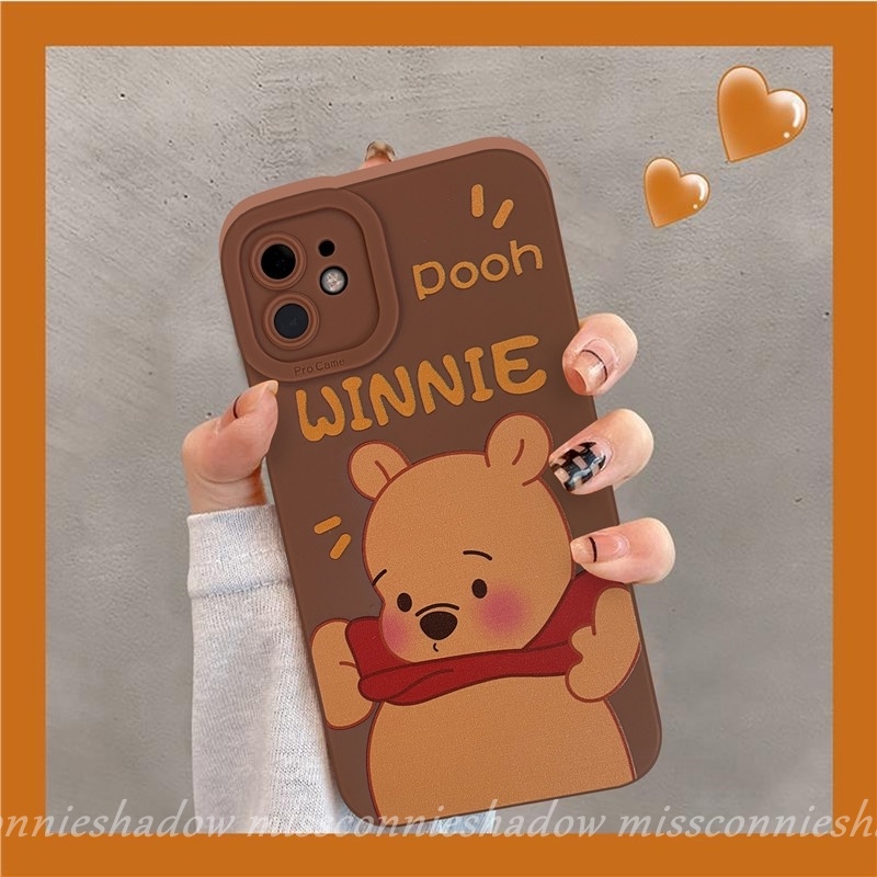 Vivo Y12i Y21 2021 Y21s Y20 Y20i Y12 Y33s Y12s Y20i A15 A54 A12 A5s A7 A16 A35 A15s A11K C25s C12 C25 C15 A12 M12 Y17 Y15 Y11 Narzo 20 Narzo 30A Cartoon Disney Soft Tpu Winnie the Pooh Ultra Hybrid Shock Resistant Soft Case-5