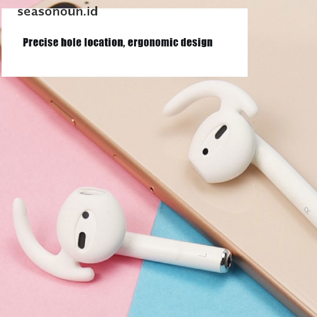 (seasonoun) 1 Pasang Kait Telinga Bahan Karet Lembut Untuk Earphone AirPods Pro