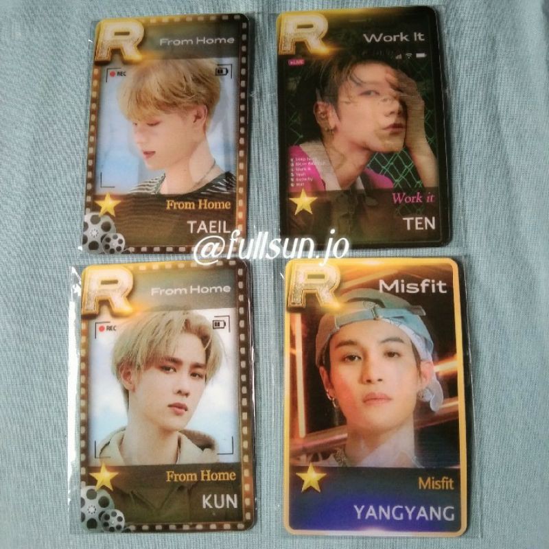 Lenticular NCT 2020 From home Kun Taeil, Work it Ten, Misfit Yangyang