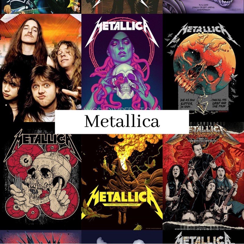 [KYAACO] Wall Poster Metallica / Poster Band / Poster Custom / Poster Aesthetic / Poster Band Rock