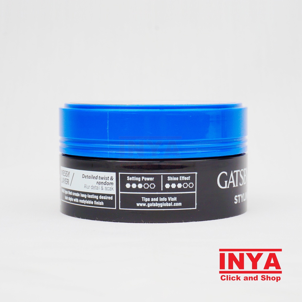 GATSBY STYLING WAX HARD AND FREE MESSY LAYER 75gr