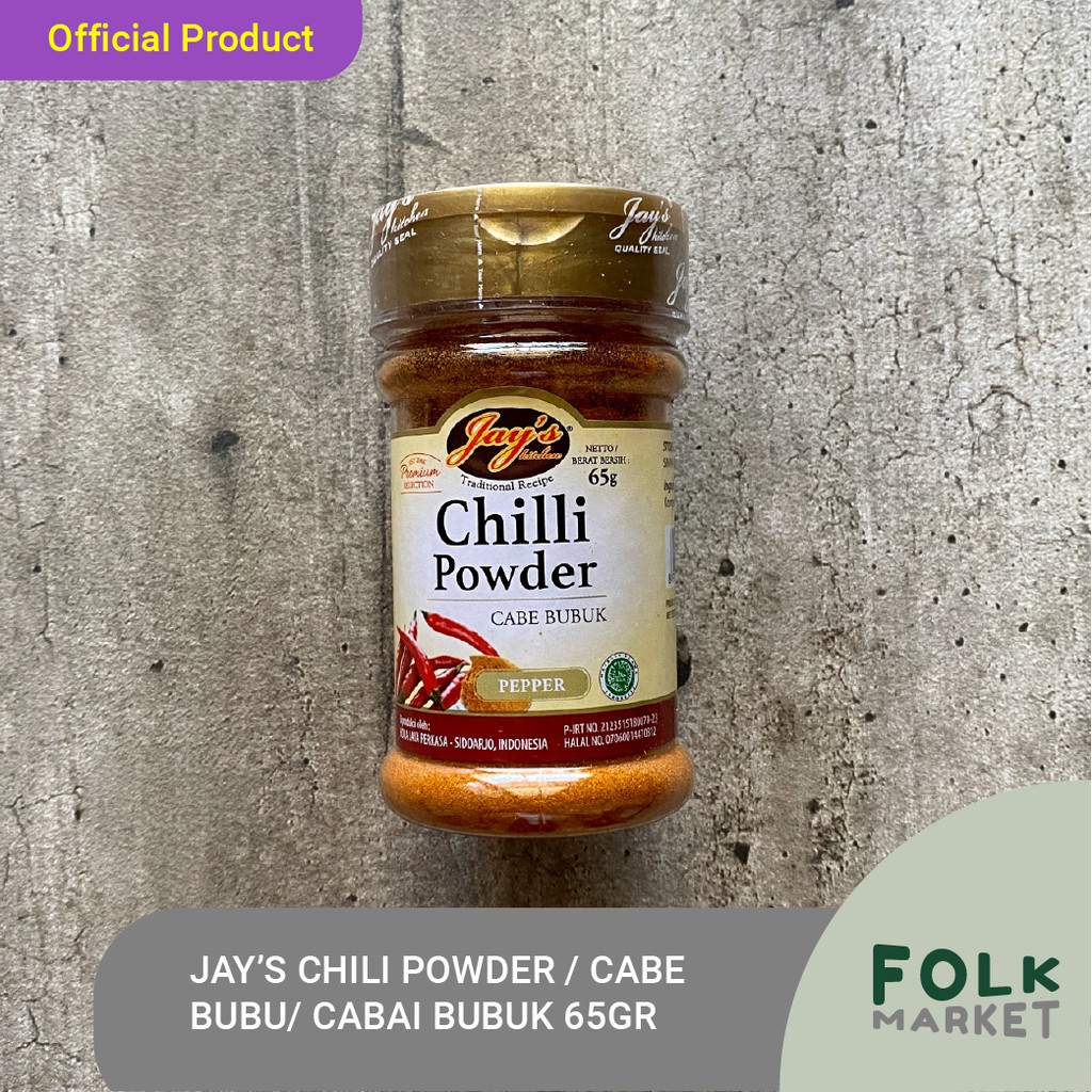 

JAY'S JAYS Chili Powder / Cabe Bubuk / Cabai Bubuk 65 Gr