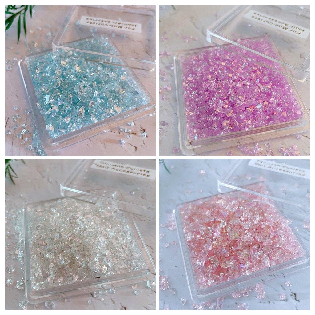 Needway Nail Art Rhinestones Mini Shiny Gems Ornamen Manikur Aksesoris DIY Craft Kristal Kuku Charms