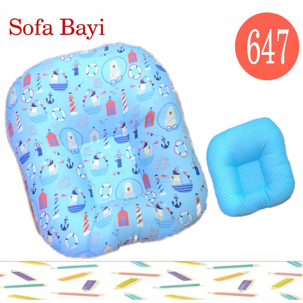 Bantal sofa bayi /dudukan bayi / Sofa bayi NEWBORN Lounger 2 variasi 6